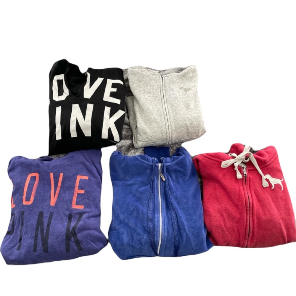 5 PINK Hoodies